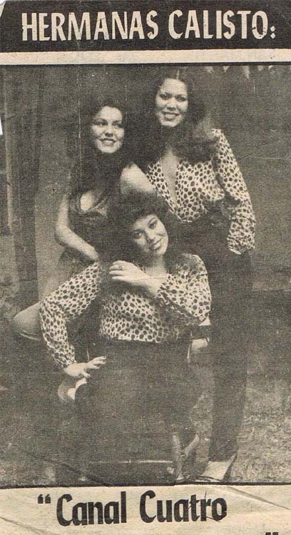Sandra Calisto y sus hermanas